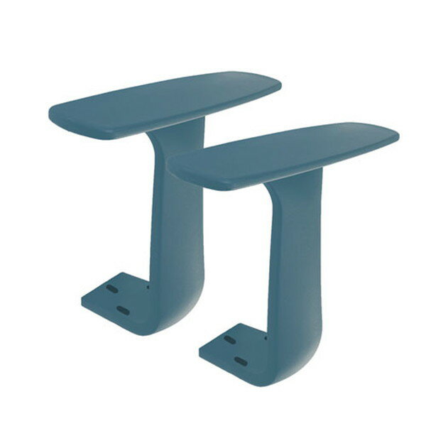 OCD-AT-W-OBL Netforce オーシャンブルー ワンカラーデスクチェア用T字肘 アームレスト 肘掛け メーカ..