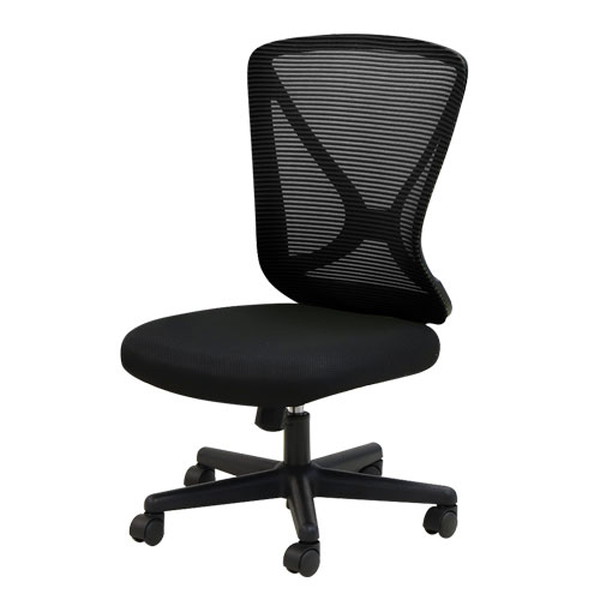 LPN-1-W-BK Netforce ブラック ラパンチェアII メッシュ オフィスチェア デスクチェア メーカー直送