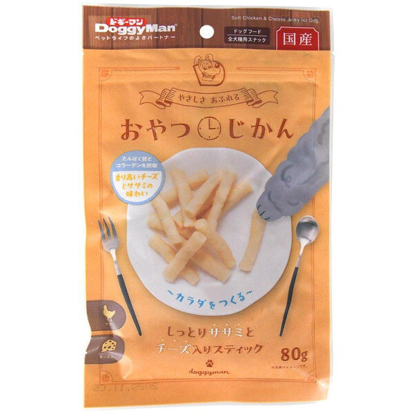 ご注文前にご確認ください※ 商品パッケージや仕様につきまして、予告なく変更されることがございます。※ 賞味期限表示がございます商品は、製造年月から表示期限までになります。商品説明★ しっとりしたササミ生地にチーズをプラスしたスティックタイプのおやつ。★ たんぱく質とコラーゲンを摂取。※パッケージ記載の使用上の注意をご確認くださいスペック* 商品サイズ: 約150×20×240(mm)* 商品重量: 90(g)* 素材: 小麦粉、鶏ササミ(たん白質含有)、糖類、豚牛由来生ゼラチン(コラーゲン含有)、タピオカでん粉、チーズ、植物油脂、グリセリン、加工でん粉、トレハロース、ミネラル類(カルシウム、ナトリウム)、ソルビトール、食物繊維(セルロース)、ポリリン酸ナトリウム、着色料(マリーゴールド) 粗たん白質: 5%以上 粗脂肪: 1.5%以上 粗繊維: 2%以下 粗灰分: 5%以下 水分: 33%以下 300kcal/100g