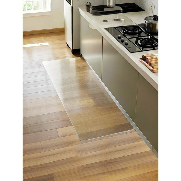 Kitchen Mats - N-7292 キッチンマット クリア 45×180cm パール金属