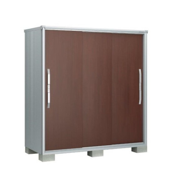 ヨドコウ ESF1305AWC ウッディココア エスモ [小型物置 (3枚扉 1350×513×1914)] 【法人向け・配送のみ販売】 メーカー直送