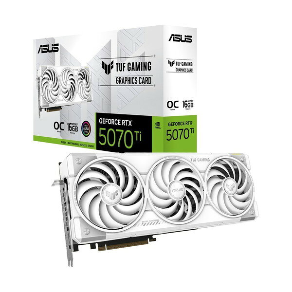 TUF-RTX5070TI-O16G-WHITE-GAMING ASUS ホワイト TUF Gaming [グラフィックボード]【KK9N0D18P】
