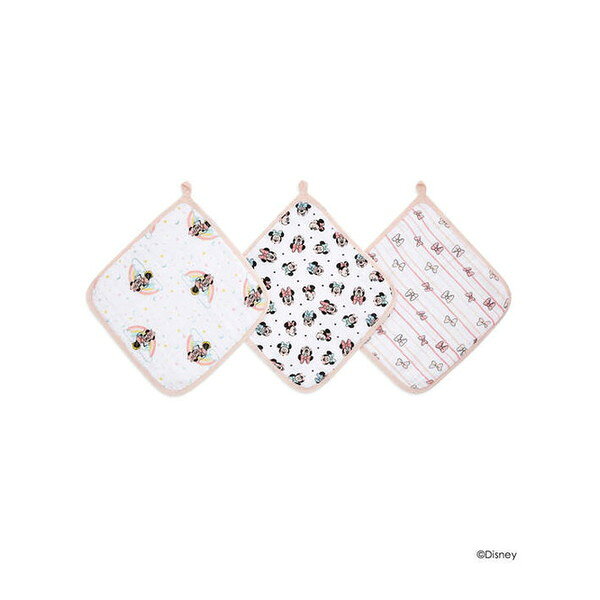 エイデンアンドアネイ ウォッシュクロス ミニーレインボー 3枚 WCADAEDEWCC30005DIJB aden + anais