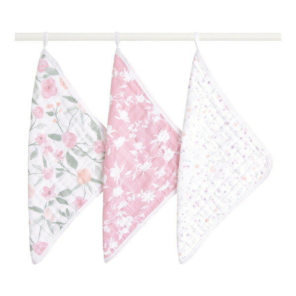 エイデンアンドアネイ ウォッシュクロス モンフルール 3枚 WCADABAWCC30008 aden + anais