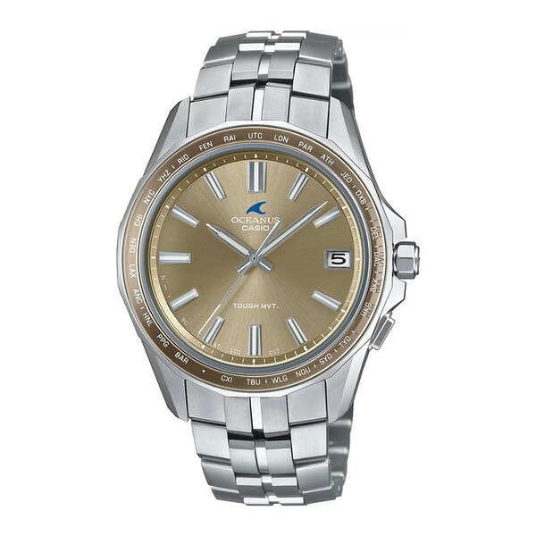 腕時計 時計 CASIO カシオ OCEANUS オシアナス マンタ メンズ OCW-S400A-5AJF ソーラー充電 ウォッチ シルバー ゴールド 誕生日 新生活 クリスマス 父の日 ギフト プレゼント OCWS400A5AJF