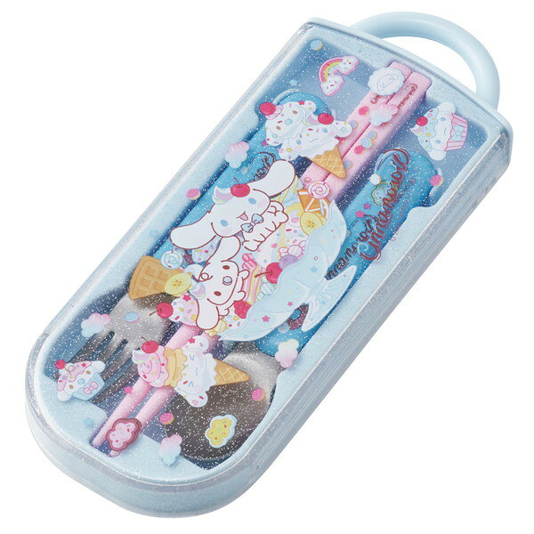 TACC2 シナモロール Fancy Snacks Weets スケーター [弁当用箸 子供用 トリオセット 箸 スプーン フォーク 16.5cm サンリオ] — vista 3