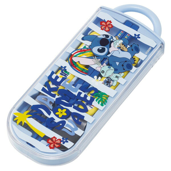 TACC2 リロ&スティッチ 26 スケーター [弁当用箸 子供用 トリオセット 箸 スプーン フォーク 16.5cm ディズニー] — vista 3
