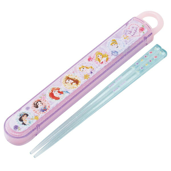 Chopsticks and Case - ABS2AM プリンセス 26 スケーター [子供用 箸 箸箱 セット 16.5cm 日本製 食洗機対応 スライド式 ディズニー]