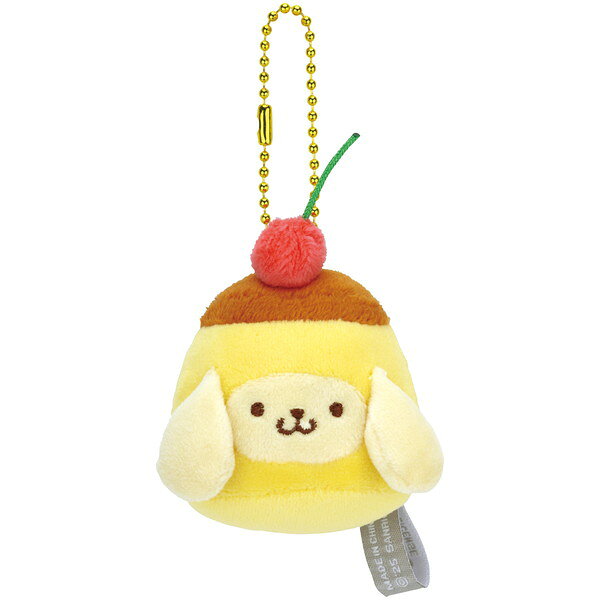 Other - ZNKH1K ポムポムプリン なりきり食べ物 スケーター [ぬいぐるみ キーホルダー ボールチェーン サンリオ]