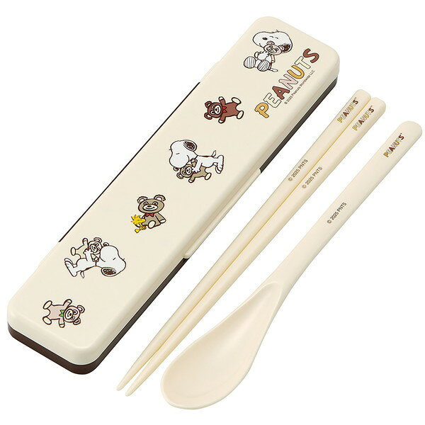 CCS3SA スヌーピー SNOOPY and BEAR スケーター 箸 スプーン セット 弁当 大人用 ...