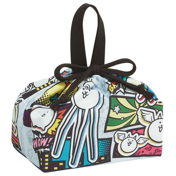 Children Lunch Bags - KB7SN にゃんこ大戦争 26 スケーター 子供用 お弁当 ランチ巾着 巾着 袋 日本製 男の子 女の子