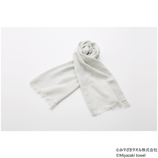 今治マフラー スラブ 160cm×34cm No.13 うすねずみ みやざきタオル