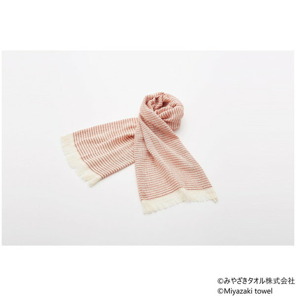 乐天商城 - 今治マフラー シマシマ レギュラー 160cm×34cm No.1 レッド みやざきタオル