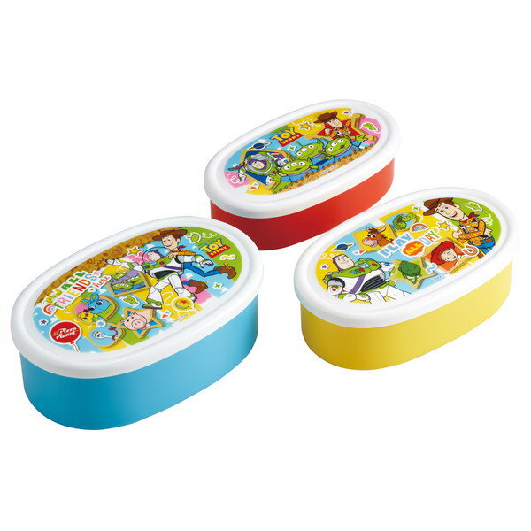 Lunch Boxes - SRS3S トイ・ストーリー 26 スケーター 弁当箱 ランチボックス シール容器 保存容器 3個セット 日本製 ディズニー 男の子 女の子