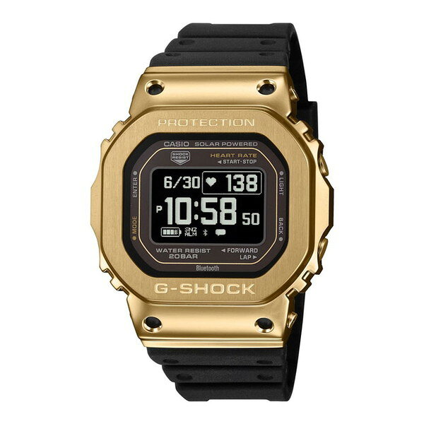 腕時計 時計 CASIO カシオ G-SHOCK メンズ GM-H5600-9JR Gショック GSHOCK ジーショックK G-SQUAD ソーラー充電 ウォッチ ゴールド ブラック 黒 誕生日 新生活 クリスマス 父の日 プレゼント ギフト GMH56009JR