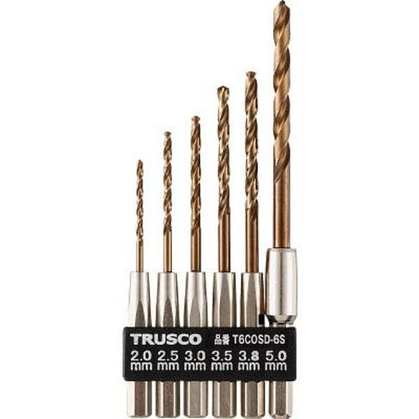Rakuten - T6COSD-6S TRUSCO [六角軸コバルトドリル 6本組] メーカー直送