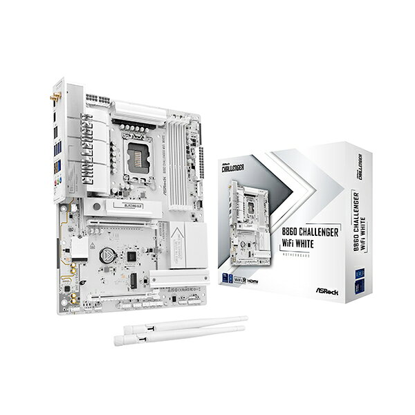 B860 Challenger WiFi White ASRock ホワイト [マザーボード]【KK9N0D18P】 XP1025