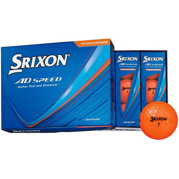 Other - SRIXON AD SPEED(エーディースピード) ボール 2026年モデル 1ダース(12個入り) オレンジ DUNLOP 【日本正規品】