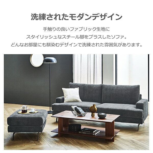 344461 3P エレーナ GY 関家具 [ソファ] メーカー直送 [2]