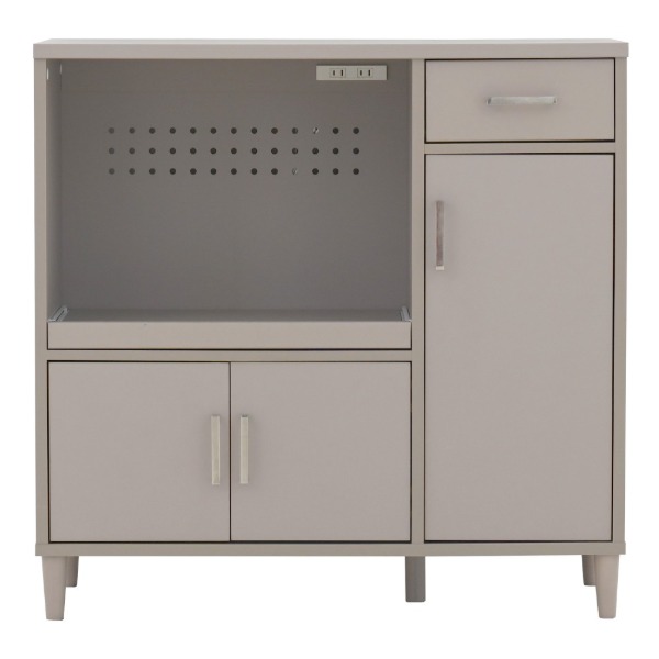 HIR90-90L B3 4FUL グレージュ HIRSE(ヒルセ) [レンジボード (88cm幅)] メーカー直送