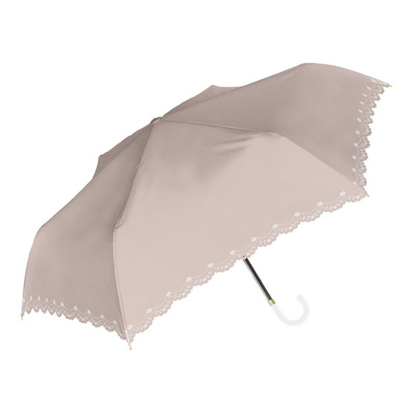 傘 折りたたみ傘 折り畳み傘 折傘 雨傘 日傘 晴雨兼用 924-053 UV フラワーヒートカット 折 モカ 花柄 レディース シンプル おしゃれ かわいい 中谷