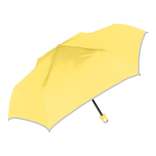 傘 折りたたみ傘 折り畳み傘 折傘 雨傘 日傘 晴雨兼用 966-010 UV 50cm 子供 無地 折 イエロー 黄色 シンプル キッズ 男の子 女の子 男児 女児 ボーイ ガール 中谷