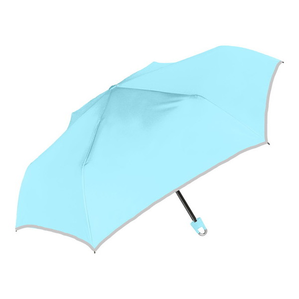 傘 折りたたみ傘 折り畳み傘 折傘 雨傘 日傘 晴雨兼用 966-010 UV 50cm 子供 無地 折 パウダーブルー 水色 青 シンプル キッズ 男の子 女の子 男児 女児 ボーイ ガール 中谷