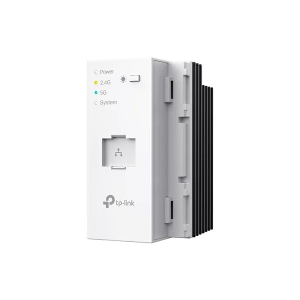ご注文前にご確認ください当商品はメーカー出荷時点で最新のバージョンとなっております。商品説明★ 高速Wi-Fi 6最大2976Mbps(5GHz：2402Mbps&2.4GHz：574Mbps)のWi-Fiスピードを実現します。★ 取り付けかんたんAC給電対応のコンセント埋め込み型なので、柔軟な設置が可能です。★ 高速有線接続ギガビット対応のLANポートを搭載しています。★ 室内全体をカバーお部屋の隅々まで安定したWi-Fi環境を提供します。★ 集中型クラウド管理Omada SDNのクラウド接続&リモート管理でネットワーク運用を効率化します。★ 安全なゲストネットワーク複数の認証方式(SMS/バウチャー)が実装されているため、安心してWi-Fiを利用できます。★ EAP655-WE-ACSSID&パスワード表記がなく、Omadaコントローラーを使用してSSIDとパスワードを設定して利用可能です。ホテルや寮等、集中設定やリモート管理が必要の案件に好適です。スペック[ハードウェア機能]* インターフェース…・ギガビットLANポート×2・AC電源入力ポート×1* 物理セキュリティロック：非搭載* ボタン：LED(20秒間長押しするとリセットモードになります)* 電源：AC 100〜120V・50/60Hz* 消費電力：10W* 寸法：43.5 × 46.8 × 69mm* アンテナ…[内蔵アンテナ]・2.4GHz：3dBi×2・5GHz：4dBi×2[ワイヤレス機能]* Wi-Fi範囲：30m2* 同時クライアント数：250台以上* Wi-Fi規格：IEEE 802.11 a/b/g/n/ac/ax* 周波数範囲：2.4GHzおよび5GHz* 信号レート…・2.4GHz：最大574Mbps・5GHz：最大2402Mbps* パッケージ内容…・EAP655-WE-AC本体・Installation Guide(設置/設定ガイド)