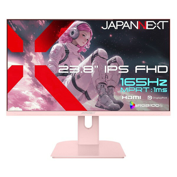 JN-IPS238G165F-PK JAPANNEXT ピンク [23.8型 ゲーミングモニター]
