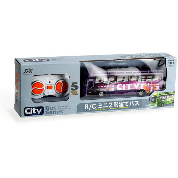 商品説明★ 小ぶりなバスのRCが新登場!1度は乗ってみたい2階建てのバス!前進後退、右左折の簡単操作で小さなお子様にもお楽しみいただけます。★ スイッチを入れるとヘッドライトが点灯します!スペック* 周波数:27MHz* デモ走行機能付き