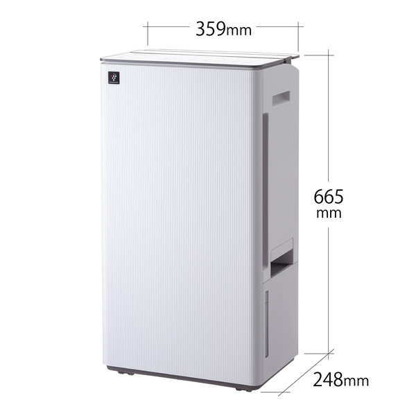 除湿機 シャープ SHARP CV-T190-W ホワイト 白 コンプレッサー式除湿機 木造23畳 コンクリ47畳まで 【KK9N0D18P】 エクプラ特選