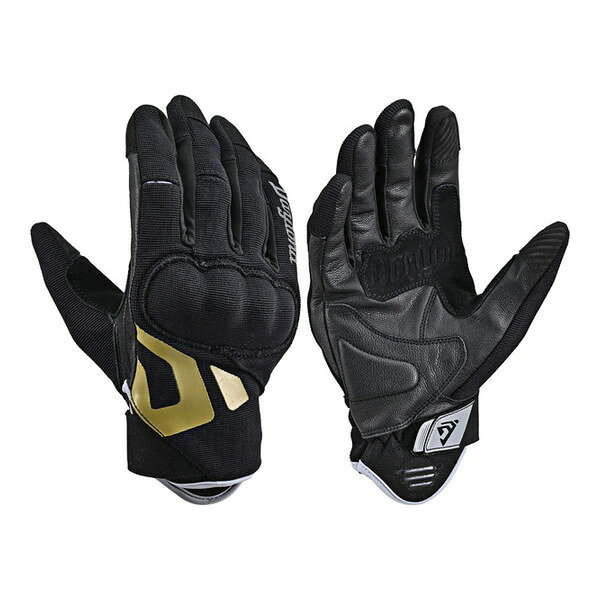 Gloves - DG030メッシュハードナックルBKBZ/L 64596 デイトナ ブラックブロンズ [バイク グローブ (夏 メッシュ 革(ヤギ革) ハードプロテクター スマホ対応)]