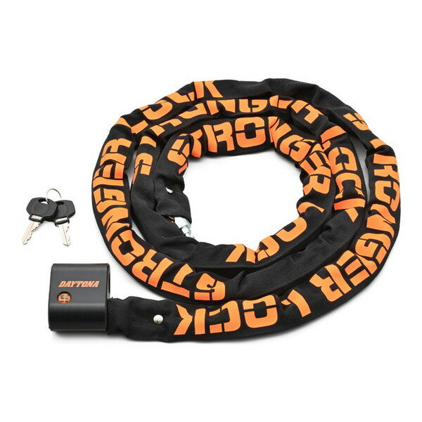 Rakuten - STRONGERLOCK6MMチェーン 2.0M 63632 デイトナ [バイク ロック チェーンロック (φ6mmスチール合金製 盗難防止 鍵タイプ)]