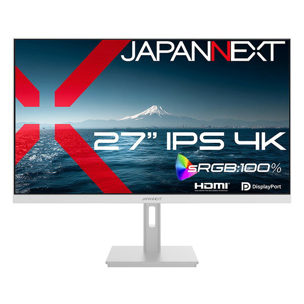 JN-IPS2709U-W JAPANNEXT ホワイト [27型ワイド 4K 液晶ディスプレイ]