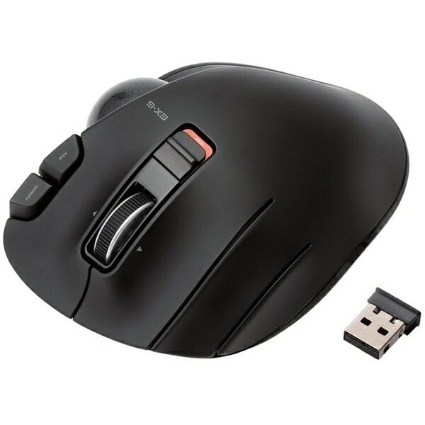 ELECOM M-XT4DRBK ブラック [トラックボールマウス/親指/6ボタン/チルト機能/無線/左手専用/高性能] メーカー直送