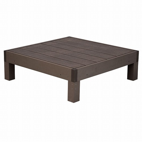 乐天商城 - PWDE-1P-DBR 人工木ウッドデッキ ecofeel(エコフィール) 1台 単品 ダークブラウン 住まいスタイル メーカー直送