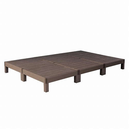 PWDE-6P-DBR 人工木ウッドデッキ ecofeel(エコフィール) 6台 単品 ダークブラウン ...