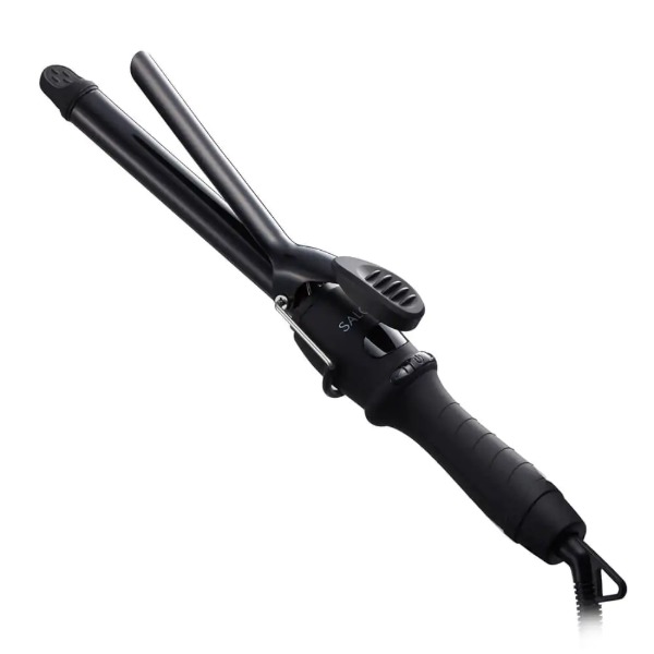 ヘアアイロン セラミックカール SALONIA サロニア SL-008A-B19 コテ 19mm 19ミリ ブラック 黒 カール スタイリング 巻き髪 国内 海外 両用 ヘアアレンジ 耐熱ポーチ SL008AB19 新生活 母の日 クリスマス プレゼント ギフト