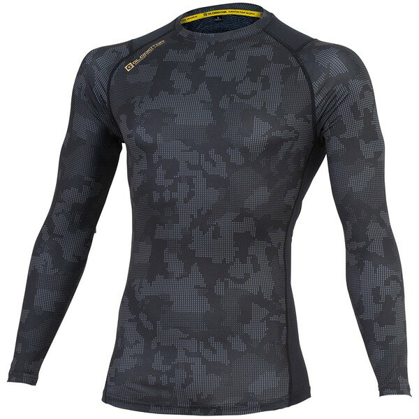 G-1028 ドットブラック M コーコス [バックメッシュ クールパワーサポート長袖]