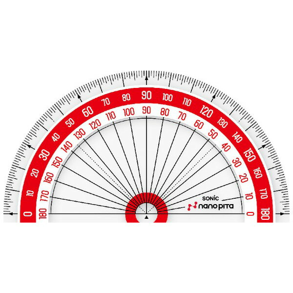 Protractors - SK-7502 ソニック ナノピタ 分度器 9cm リバーシブル
