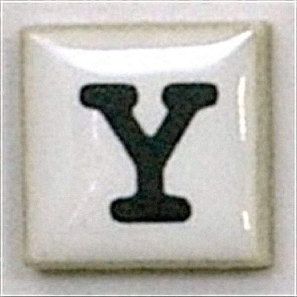 T-コレット 15K-Y 玉川窯業 [15mm角 アルファベットタイル (バラ石)]