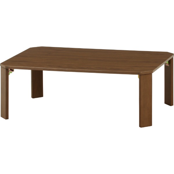 Rakuten - 38828 UVモダンローテーブル Latte ウォルナット 90x60 不二貿易 メーカー直送