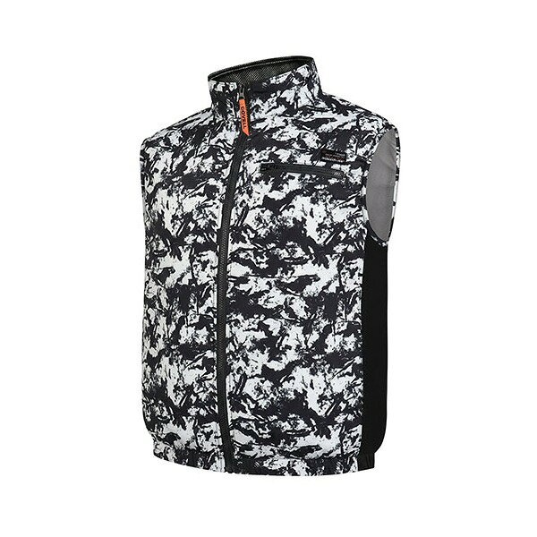 商品説明★ COVELL(コベル)空調冷風服フルセットCOVELL(コベル)空調冷風服のベスト、36Vバッテリー、ファンのセットです。★ 熱中症対策に。屋外での現場作業に加え、工場や倉庫の屋内作業での仕事着から、キャンプ・釣り・農作業(ガーデニング)・屋外イベント等、趣味にご利用する方にも重宝されています。★ バッテリーについて20000mahの大容量。1v調整はそのままに5%のサイズダウンを実現。バッテリーのサイズは小さく、120L/sと業界最大級の風量に。29段階の出力調整(12V/17V/24V/30V、8V-36V)テスラ社の電気自動車で採用されているものと同型の21700バッテリーを使用し、耐久性の向上を可能に。約2.8時間の急速充電に対応しわずかな時間でチャージできます。取外し可能なクリップ付きでベルトにかけることもできバッテリーの重さも気になりません。バッテリーを覆うケースは難燃素材(UL94)を使用しております。PSE認証済み。★ ファンについてIP45耐水・防塵・高性能ダブルボールベアリングモーター。36V以上ファン(36Vを含む)はIP45耐水防塵国際認証を取得し、1mm以上の塵埃がモーター内に侵入するのを防ぎ、寿命が延びます。36V超高出力のバッテリーとの組み合わせで、爽快感が上昇し、高い作業効率!ファンにはICチップが組み込まれており、日本製純銅ブラシレスDCモーターを保護しています。ファンの風を遮ることなく、毎秒の外気を取りこむ高性能ファン。風量最大秒速120L。ダブルローラー追加、回転速度が速くて超高速運転を実現します。ターボブレード設計、大風量、低エネルギー消費、長寿命。風量はメーカー基準で測定した結果です。ご使用時の目安としてお使いください。8V〜36Vまで1段階ずつの調整ができますのでお好みの風量でお過ごしいただけます。ファンブレードは水道水で洗い流す事ができ、ファンの上の塵埃を簡単に清掃できます。粉塵の多い環境でも安心して使用できます。ファンの内径は9cmとなりサイズの合うものであれば他社のウェアでも取り付けが可能です。★ 空調冷風服について生地に航空用チタンシルバーコーティングを採用することで、有害な紫外線から保護(UPF50+日焼け止め)し、直射日光を防ぎ、爽快感が50%向上し、快適な感触をもたらし圧倒的な涼しさを実現します。お手持ちのファン付き作業服の性能を最大限に発揮でき、屋外作業を快適に行うことができます。作業中の体温上昇を抑制する効果があります。特許取得済みの風量調整口があり、ボタンで簡単に取り付けることができます。ボタンを留めることで新たに風の通り道ができ、空気流れる量が増え、涼しさ増大!★ 使用方法1. 空調冷風服のファン取付口にファンを取り付けます。2. ファンとバッテリーをケーブルで接続します。3. バッテリーの電源を入れると作動します。※ 使用上の注意・ファンやリチウムイオンバッテリー(以下バッテリー)の中に金属などをさし込まないでください。バッテリーがショートして発熱などの原因となります。・ファンを接続するときは、必ず対応する電圧のバッテリーを使用してください。故障や事故の原因となります。バッテリーが異常に発熱した場合は電源をお切りください。改造したバッテリー(分解して内蔵部品を交換したバッテリーを含む)も使用しないでください。バッテリーの性能や安全性なども損なうおそれがあり、けがや故障、発煙、発火などの原因となります。・ファンご使用の際は専用ファン以外は使用しないでください。・バッテリーの端子部を金属などで接触させないでください。バッテリーを金属と一緒に工具箱や釘袋などに保管しないでください。バッテリーをウェアまたは充電器から取外して保管する場合は、金属物の接触によるショートを防ぐため、ビニール袋に入れてください。バッテリー端子がショートして発火のおそれがあります。・ファンやバッテリーを火のそばや炎天下など高温の場所で充電・使用・保管しないでください。発熱、発火、破裂のおそれがあります。プラスチック部分が変形し故障の原因となります。・落下などにより強い衝撃が加わったり、外装に亀裂や損傷を受けたバッテリーは絶対に使用しないでください。発煙、発火などの原因となります。炎天下の車内等(高温の場所)に放置しないよう、ご注意下さい。・サイズの確認を必ず行ってください。・ご使用前に必ず説明書をお読みください。スペック* 素材：ポリエステル100%・裏チタンコーティング* セット内容：本体×1、バッテリー×1、急速充電器×1、ファン×2、接続ケーブル×1、日本語説明書×1* 保証期間：1年間* 生産国：中国【PSマークの種類】PSE【届出事業者名】G.B.Z株式会社