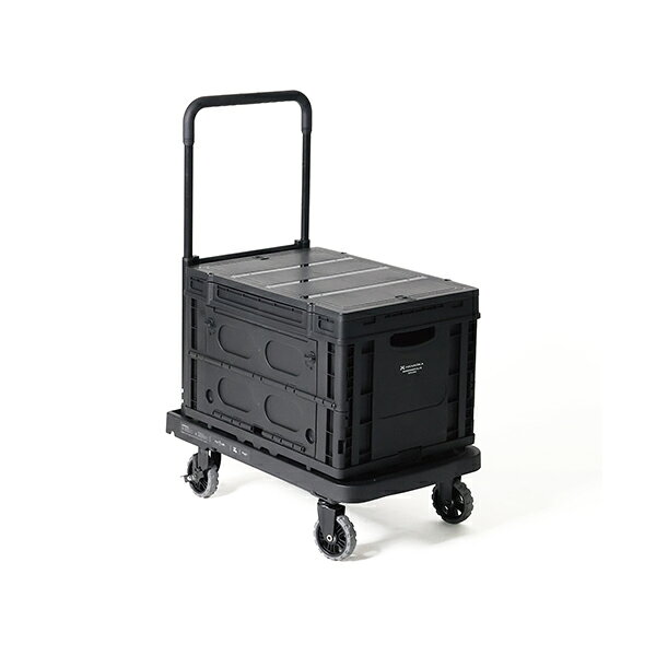 花岡車輌 HANAOKA ブレーキ付 FLAT CART 02 + フラットカート テーブルコンテナ TC BK ×2 セット
