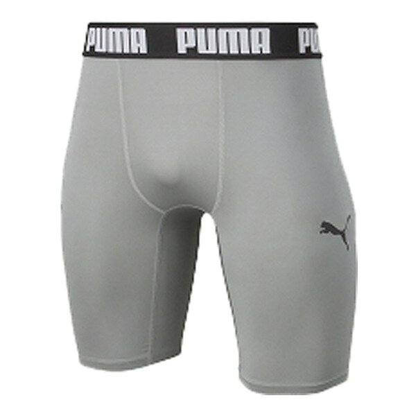 プーマ サッカーウエア 656334 13 コンプレッション ジュニアショートタイツ 130サイズ PUMA シルバー×ブラック