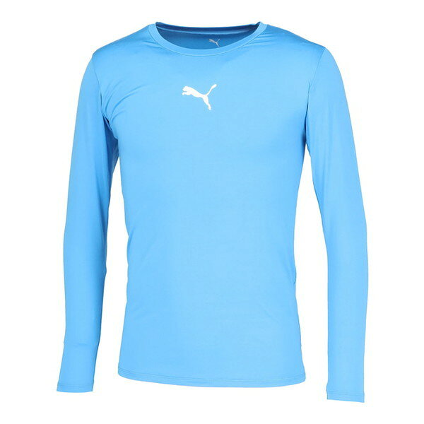 プーマ サッカーウエア 660765 12 コンプレッション クルーネック LS シャツ XXLサイズ PUMA ブルー