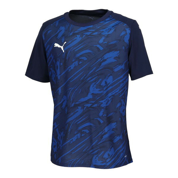 プーマ サッカーウエア 707334 06 TEAMFINAL グラフィック ゲームシャツ XXLサイズ PUMA ネイビー