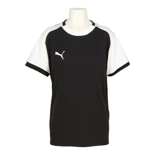 プーマ サッカーウエア 707339 03 TEAMLIGA ゲームシャツ JR 140サイズ PUMA ブラック
