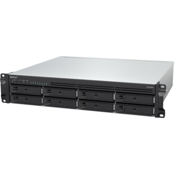 商品説明★ ビジネス向けのファイル管理用途に最適。★ 2Uラックマウント型の筐体を採用。★ DiskStation Manager(DSM)の豊富な専用アプリ。★ クロスプラットフォームでのファイル共有が可能。★ 2.5ギガビットイーサネット2基搭載。★ 別売の10/25GbE NICの拡張が可能。★ システムの安定性を高めるSynology High Availability。★ 最大40台までの監視カメラ一括管理が可能。★ 3.5/2.5インチドライブ8台の取り付けに対応。★ 別売のRX426を1台増設時、最大12台のドライブに対応。★ Btrfsファイルシステムによる最新のストレージ技術に対応。★ Windows AD、LDAPをサポートし、シームレスなアカウント統合が可能。★ VMware、Citrix、Hyper-V、OpenStackに対応。スペック* 対応ストレージ：3.5/2.5インチ SATAドライブ×8* M.2 NVMe 2280 SSD×2(システムキャッシュ用)* 対応RAIDレベル：Synology Hybrid RAID、Basic、JBOD、RAID 0、1、5、6、10* ファイルシステム：内部ドライブ：Btrfs* 外部ドライブ：Btrfs、ext4、ext3、FAT32、NTFS、HFS+、exFAT* 転送速度：シーケンシャル読込 2300MB/s以上、シーケンシャル書込 1500MB/s以上* CPU：2.2GHz クアッドコア(AMD Ryzen V1500B)* メモリ：4GB DDR4 ECC(最大32GBまで対応)* インターフェース：USB 3.2 Gen 1×2、拡張ポート×1(USB Type-C)* イーサネット：2.5ギガビットイーサネット×2* 拡張スロット：PCI Express 3.0 x4スロット×1(形状はx8、拡張カード用)* 冷却ファン：80mmファン×2* 電源ユニット：250W* 対応IPカメラ数：最大40台(2台分の無料カメラライセンス付き)* IPカメラ 対応フレームレート(H.264)：1050fps 1080p(1920×1080)、600fps 3M(2048×1536)、440fps 5M(2591×1944)、320fps 4K(3840×2160)* IPカメラ 対応フレームレート(H.265)：1200fps 1080p(1920×1080)、1120fps 3M(2048×1536)、600fps 5M(2591×1944)、480fps 4K(3840×2160)* ファイルプロトコル：SMB、AFP、NFS、FTP、WebDAV、Rsync* 最大ユーザーアカウント数：1024* ノイズレベル：23.3dBA* 消費電力：20.74W(アイドル)、72.33W(負荷時)* 外形寸法：482(W)×88(H)×306.6(D)mm* 本体重量(ドライブ除く)：6.8kg* 対応拡張ストレージ：RX426×1(最大12台のドライブ接続対応)* 対応オプションストレージ：HAT5300シリーズ、HAT3300シリーズ、SAT5200シリーズ、SNV3400/SNV5400シリーズ* 対応拡張カード：E10G30-F2、E10G30-T2、E10G30-T1、E25G30-F2