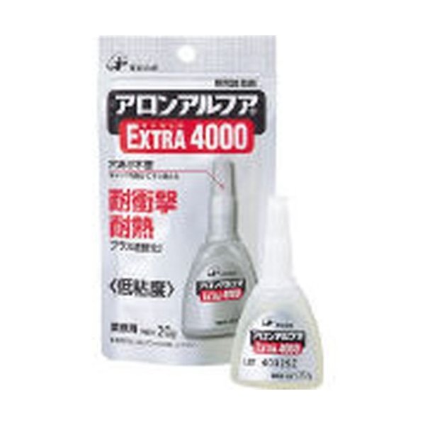 商品説明★ 耐熱・耐衝撃強度用です。速硬化タイプです。耐熱温度は120℃です。[用途]・各種金属、汎用プラスチックの接着。・耐衝撃性、耐熱性を要求される用途に。スペック* 色: 透明* 容量(g): 20* 固着時間(23℃): 1秒* 使用温度範囲(℃): -40〜120* 粘度: 低粘度* 固着時間(23℃):1秒* 低粘度型* チャック付アルミ袋入* 硬化時間(常温時):1秒(ポリ塩化ビニール)* 原産国: 日本* 質量: 34g[材質/仕上]* 主成分: シアノアクリレート系